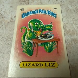 Garbage Pail Kids Lizard Liz Card